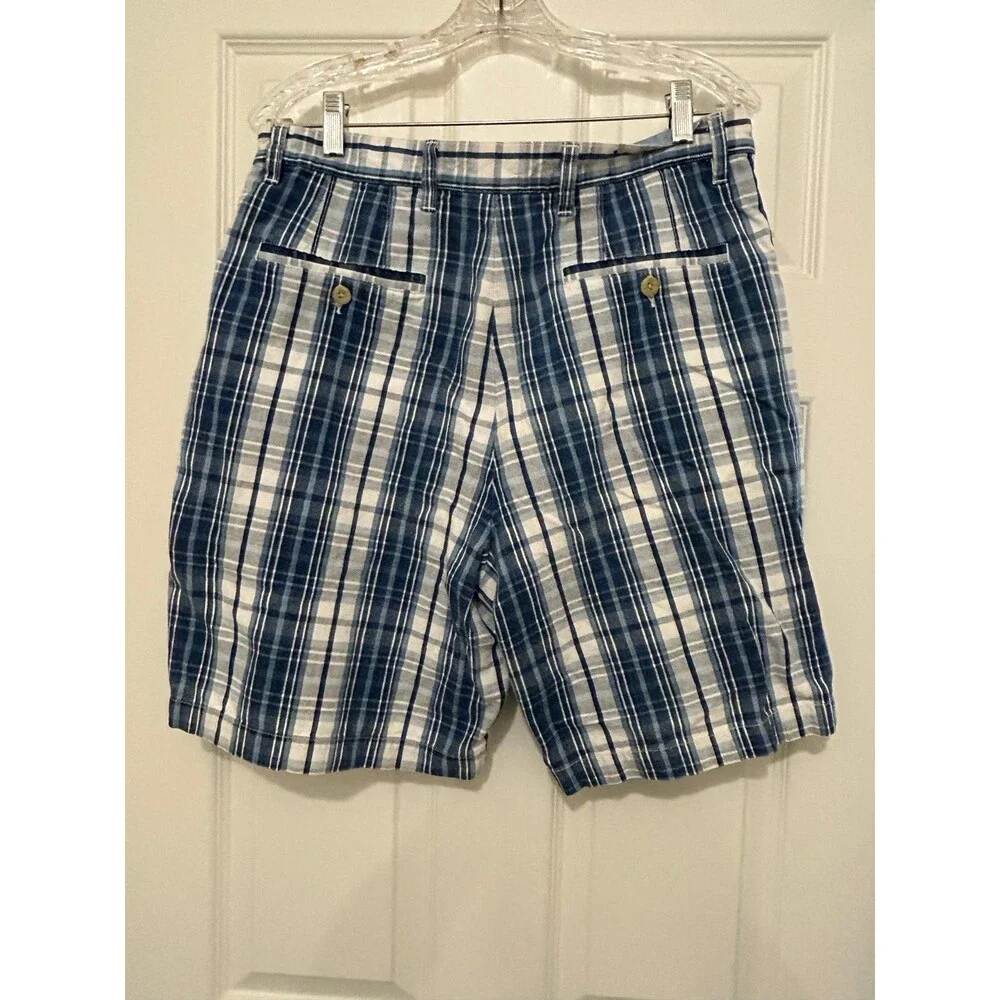 Tommy Hilfiger Vintage mens Plaid Shorts Size 33